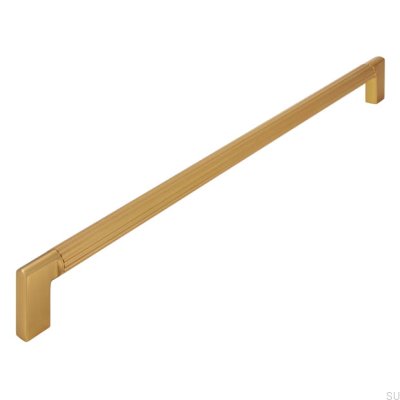 Tirador para mueble alargado 2591 320 Oro cepillado
