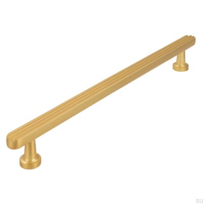 Tirador para mueble alargado 2587 192 Oro cepillado