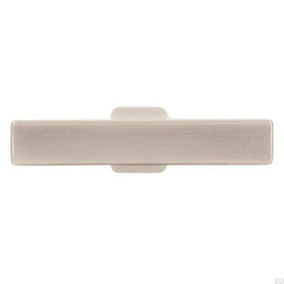 Pomo para mueble T-Bar 2562 48, plata cepillado