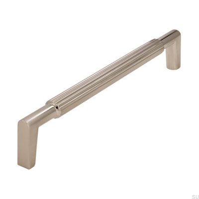 Tirador para mueble alargado 2593 160 Plata cepillado