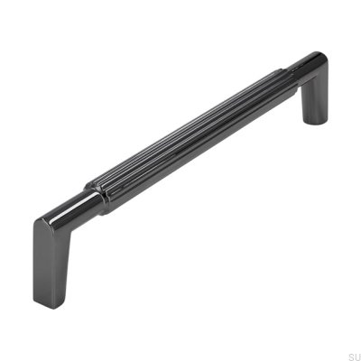 Tirador para mueble alargado 2593 160 Negro Pulido