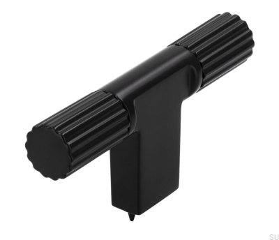 Pomo para mueble T-Bar 2592 Metal Negro Mate