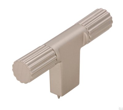 Pomo para mueble T-Bar 2592 Plata Cepillada