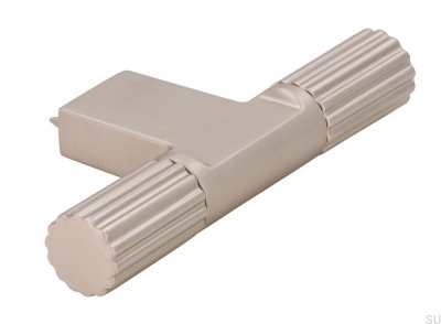 Pomo para mueble T-Bar 2592 Plata Cepillada