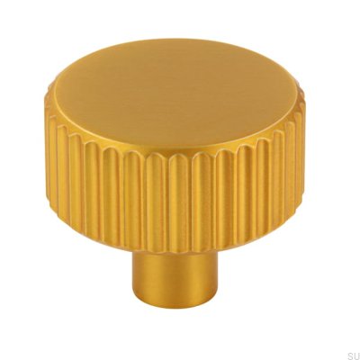 Pomo para mueble 2595 Metal dorado cepillado