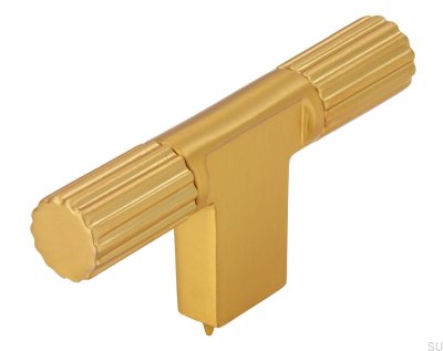 Pomo para mueble T-Bar 2592 Oro Cepillado