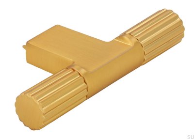 Pomo para mueble T-Bar 2592 Oro Cepillado