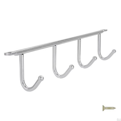 Percha bajo mueble 2081 262 Cromo pulido