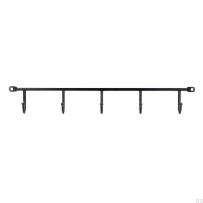 Perchero de pared 2081 339 Metal Negro Mate