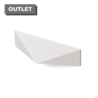 Tirador para mueble rectangular Kares 192 Metal blanco