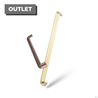 Tirador para mueble Nice 320. Oro cepillado