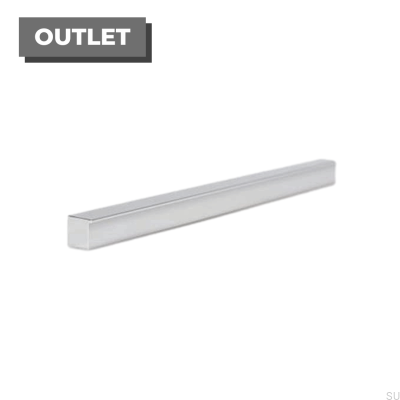 Tirador para mueble longitudinal Step 480 Cromo pulido