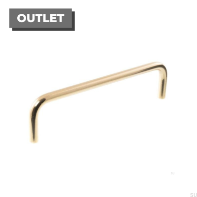 Tirador para mueble alargado 7353 96 Latón pulido