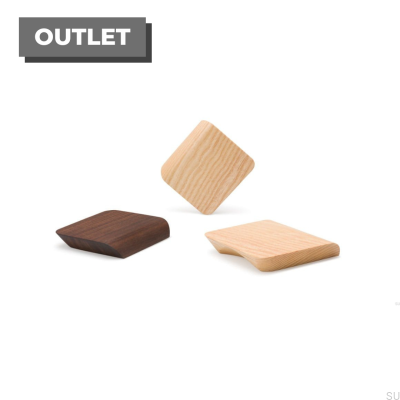 Tirador para mueble Tacco 32, madera de fresno