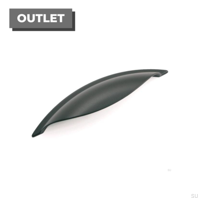 Tirador para mueble rectangular 3940 Metal Negro