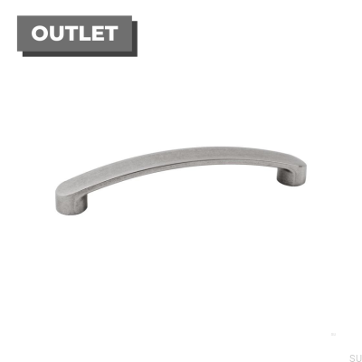 Tirador para mueble alargado Boogie 128. Estaño lacado