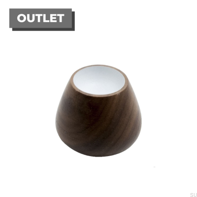 Pomo para muebles Flower Bud-34 Madera, nogal, blanco