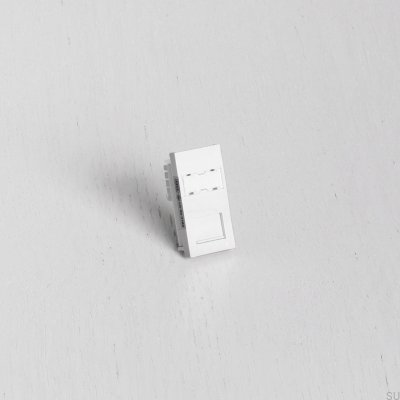 Módulo conector RJ45 CAT6 para placa europea, blanco, estándar británico