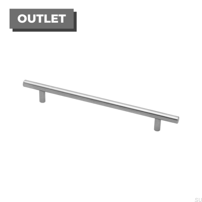 Tirador para mueble alargado Rf-C 242, acero inoxidable