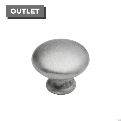 Pomo para mueble 24226-25 Plata envejecida