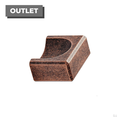 Tirador para mueble alargado Fold 32 Cobre Antiguo