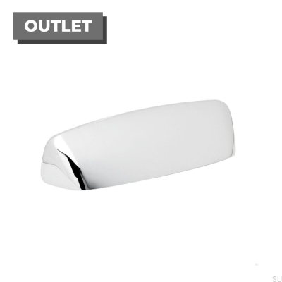 Tirador para mueble Shell Toronto 96 Plata Cromo Pulido