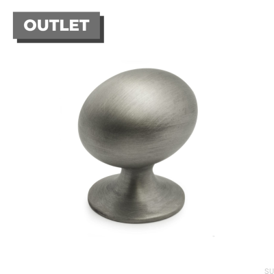 Pomo para muebles Victor de hojalata cepillada