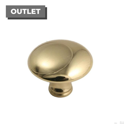 Pomo para mueble 3540 Lacado Oro Pulido