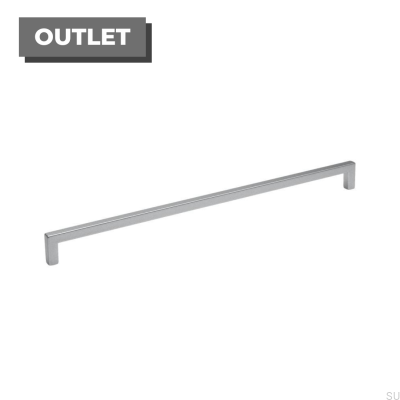 Tirador para mueble alargado 0143 492 Plata Cepillado (aspecto inox)