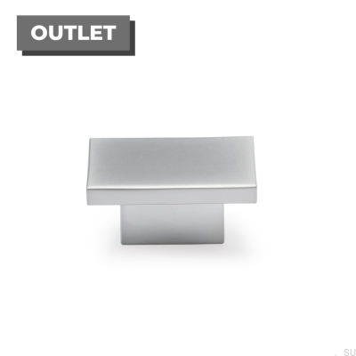 Pomo para mueble cuadrado 16 cromo mate