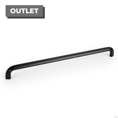 Tirador para mueble alargado Asi 320 Aluminio Negro Mate