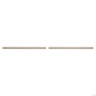 Tirador para mueble alargado 885 608 Acero inoxidable pulido
