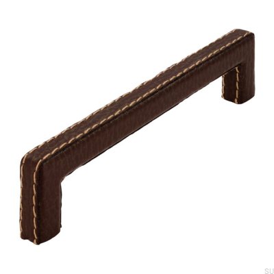 Tirador para mueble longitudinal SM8137I 128 Cuero marrón