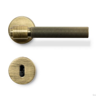 Helix 200 tirador de puerta Metal Bronce antiguo Cerradura modular