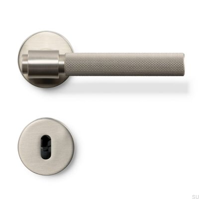 Tirador de puerta Helix 200, metal, plateado, cerradura modular