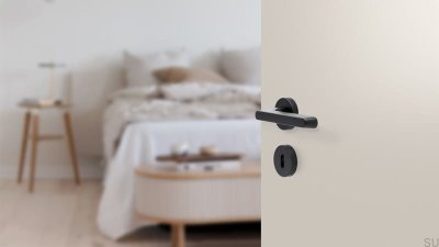 Tirador de puerta Tavira 30 Negro Cerradura modular