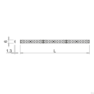 Tira LED Flexilada SHEP6B 2m EVO 24V/11.2W 2700K