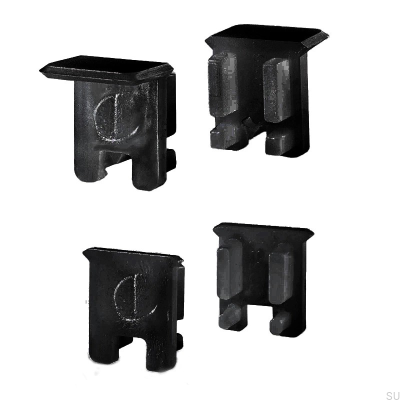 Punta para Apex Perfil Gris (2 piezas)