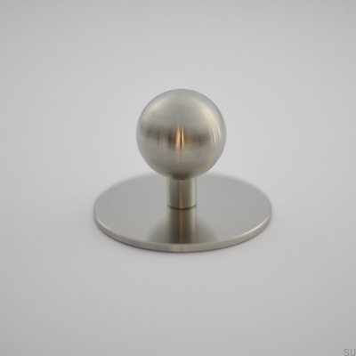 Pomo Marbelo 60, acero cepillado