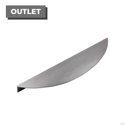 Edge Bow 350 Tirador para mueble borde plateado