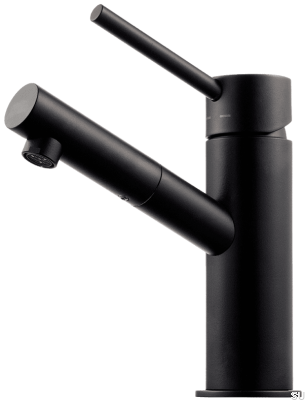 Grifo para lavabo BI071, latón negro mate