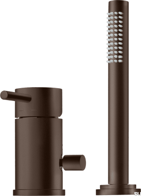 Grifo para bañera con rociador BI048, Latón Marrón