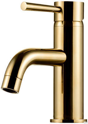 Grifo para lavabo EVO071, latón pulido, sin pintar