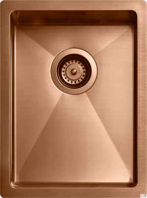 Fregadero de cocina 3040 Acero Cobre PVD