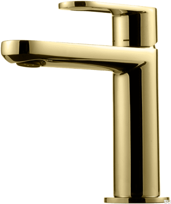 Grifo para lavabo CA071, Latón Dorado Miel