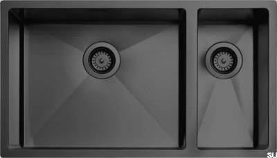 Fregadero de cocina 7040 Acero PVD Negro Mate