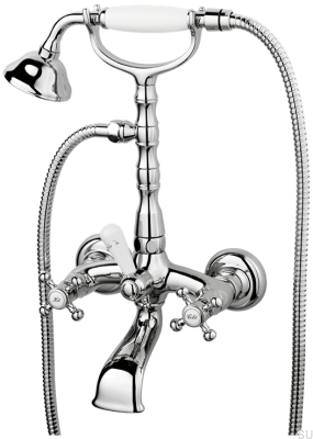 Grifo para bañera con rociador FBLV023-150 Classic Latón Cromo