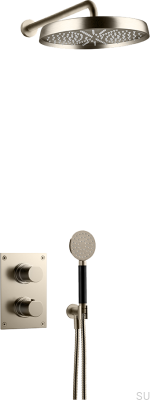 ARM7268 ED2 Juego de ducha Latón níquel cepillado