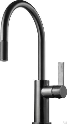 Grifo de cocina con caño extraíble ARM375 Latón Negro Cromo Cepillado