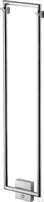 Radiador de baño TW800-200, acero cromado pulido
